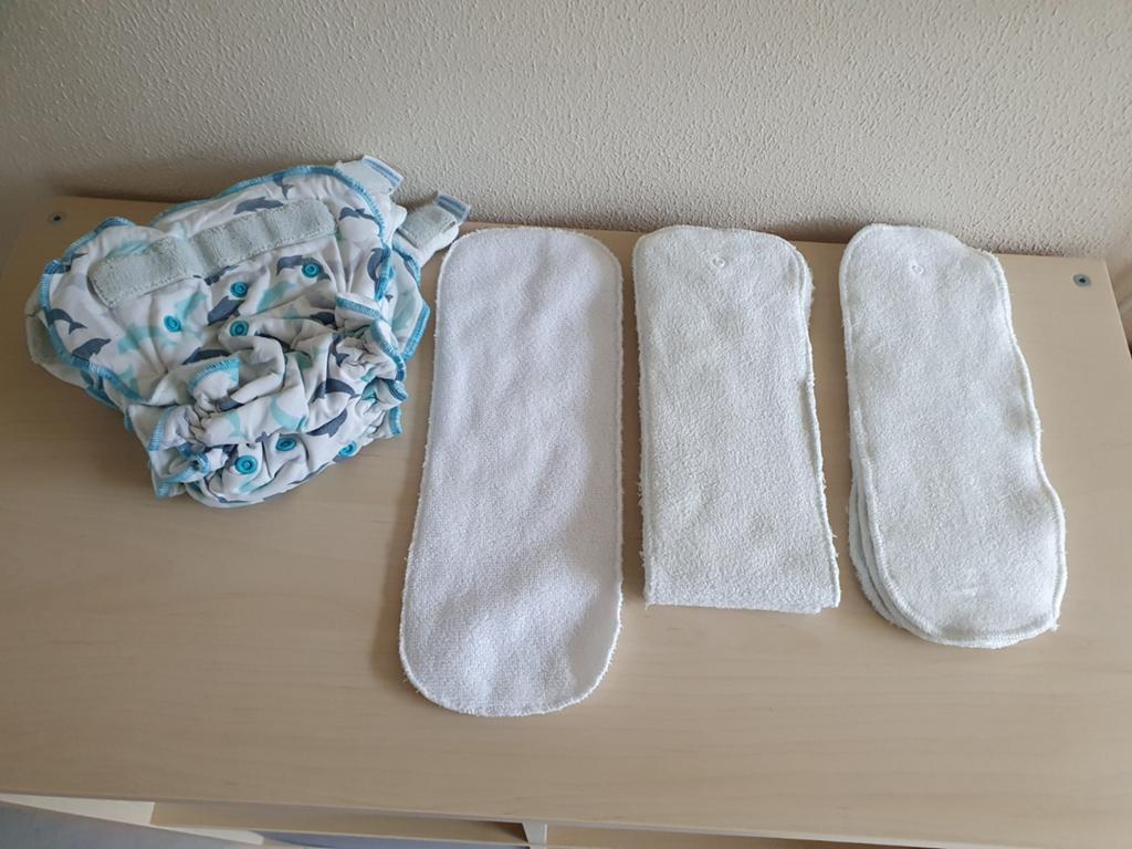 Wasbare Petit Lulu luiers + inleggers, Ophalen of Verzenden