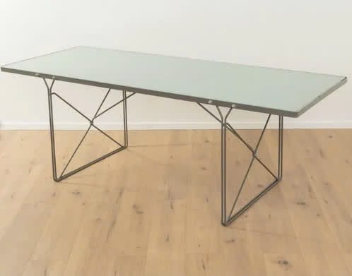 IKEA MOMENT eettafel Niels Gammelgaard jaren '80, Huis en Inrichting, Ophalen, Gebruikt, 100 tot 150 cm, Vintage, Industrieel, Modern