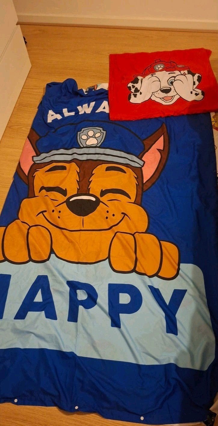 Paw Patrol dekbedovertrek met kussen - Zo goed als nieuw, Overige merken, Meerkleurig, Dekbedovertrek, Ophalen of Verzenden