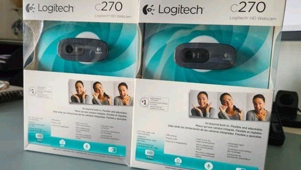 2x Logitech C270 HD Webcam - Nieuw in doos, Computers en Software, Logitech, Nieuw, Ophalen of Verzenden, Monitorclip