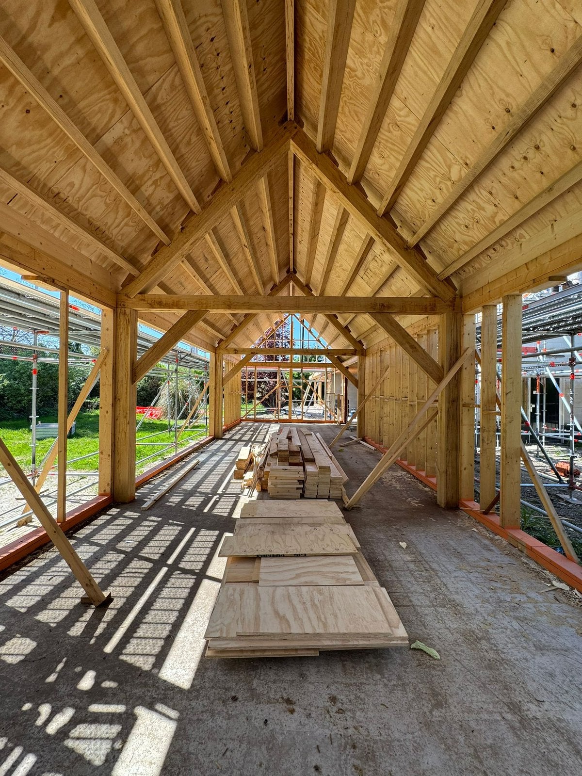 Eiken balken, Doe-het-zelf en Verbouw, Gebruikt, Eiken, Ophalen of Verzenden, Balk
