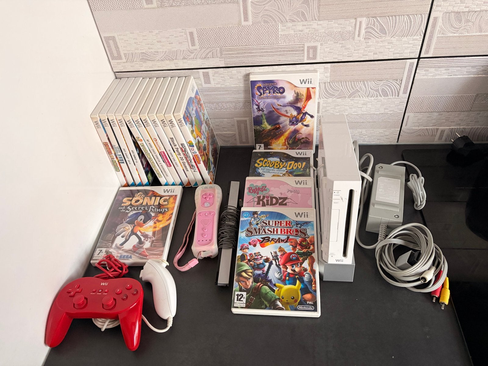 Nintendo Wii Compleet Pakket + 16 Spellen - Getest & Werkend, Ophalen of Verzenden, Gebruikt, Met 3 controllers of meer, Met games