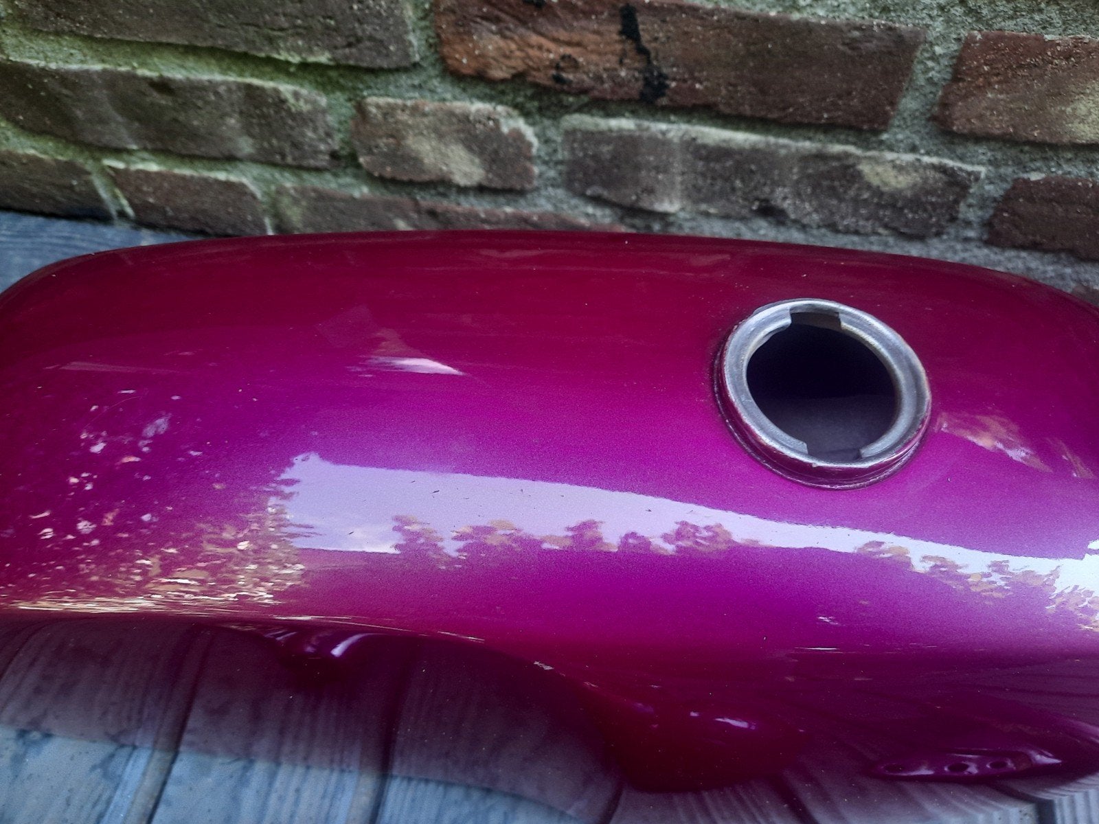 yamaha fs1  tankset paars, Fietsen en Brommers, Ophalen of Verzenden, Tank, Yamaha