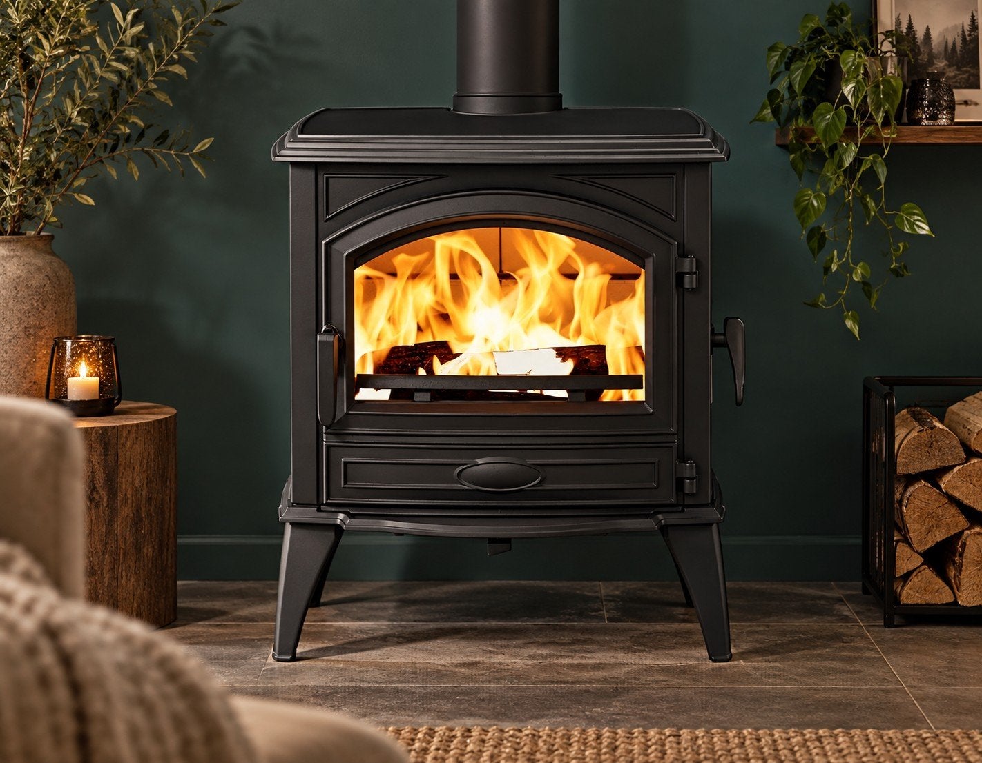Houtkachel Dovre 640WD nieuw leverbaar voor €2195,-, Ophalen, Vrijstaand, Hout, Nieuw