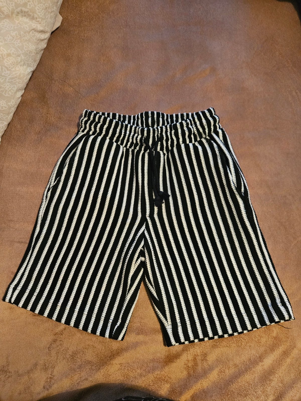 SMOG gestreepte shorts - Zwart/Wit - Maat S, Zwart, Ophalen of Verzenden, Maat 46 (S) of kleiner, SMOG