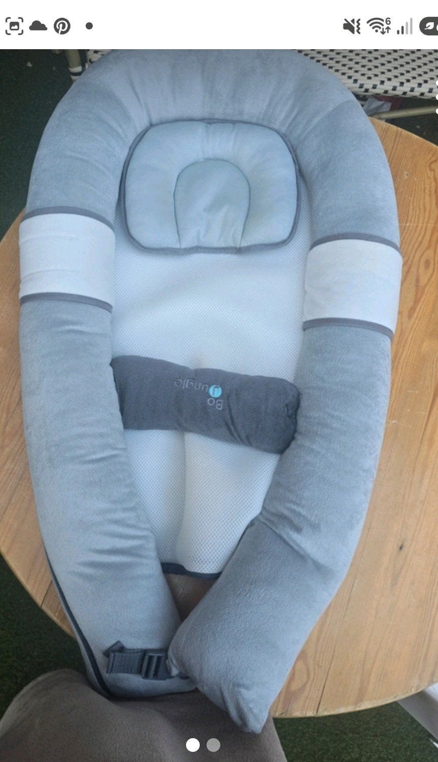 baby nestje grijs kleur, Kinderen en Baby's, Ophalen of Verzenden, Gebruikt