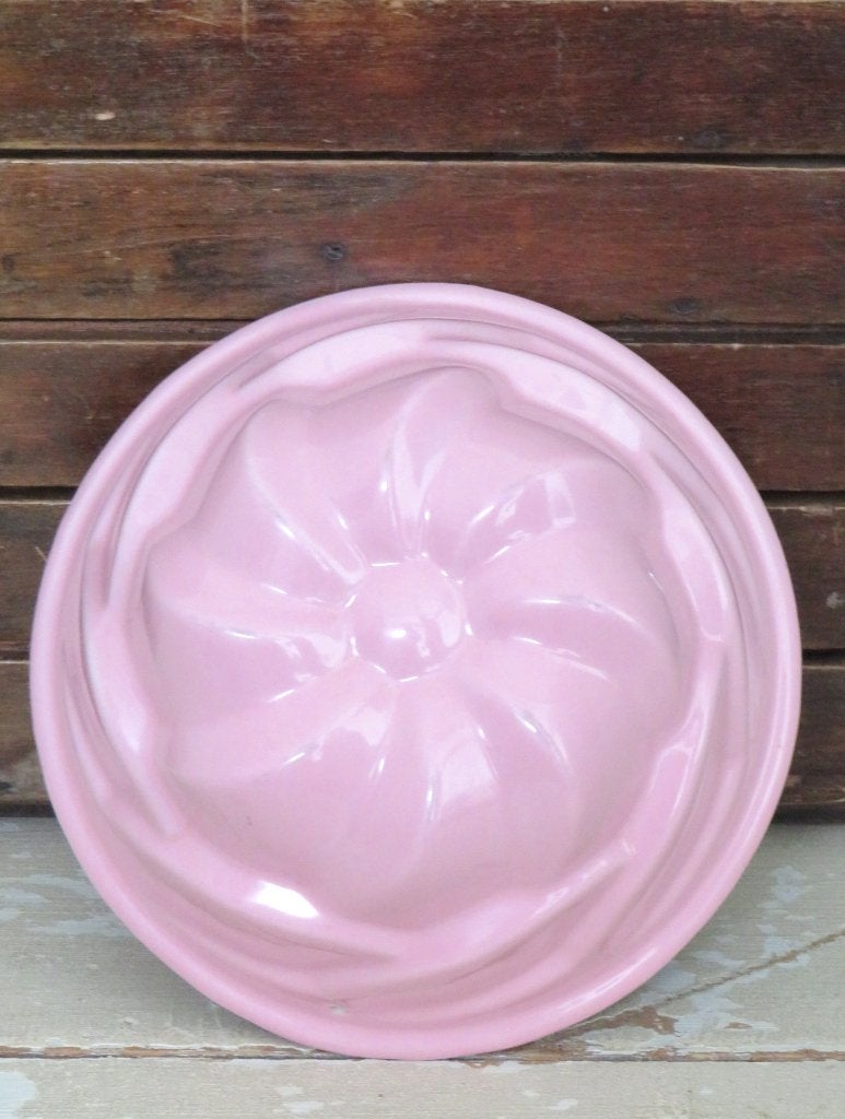 Vintage puddingvorm – roze, Ophalen of Verzenden