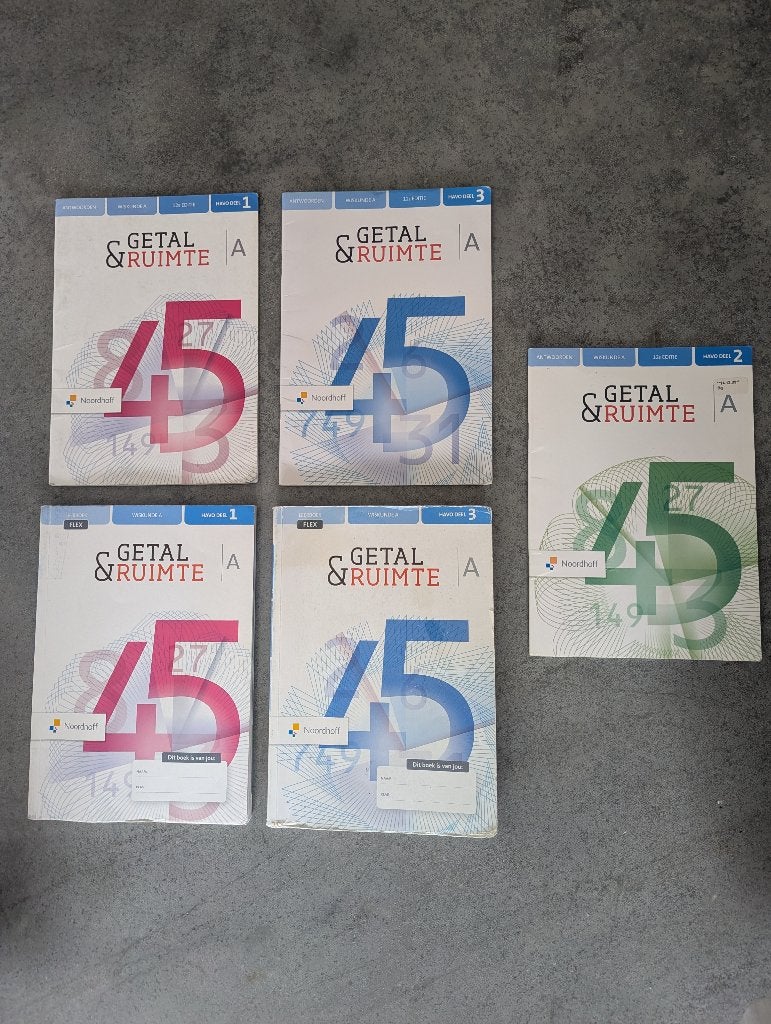 Getal en Ruimte leerboek wiskunde A havo deel 1 en 3, Boeken, Gelezen, Wiskunde A, HAVO, Ophalen of Verzenden