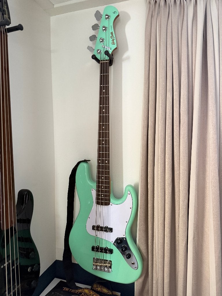 Harley Benton 4 snaar Jazz Bass JB-62CC SFG, Ophalen, Zo goed als nieuw, Elektrisch