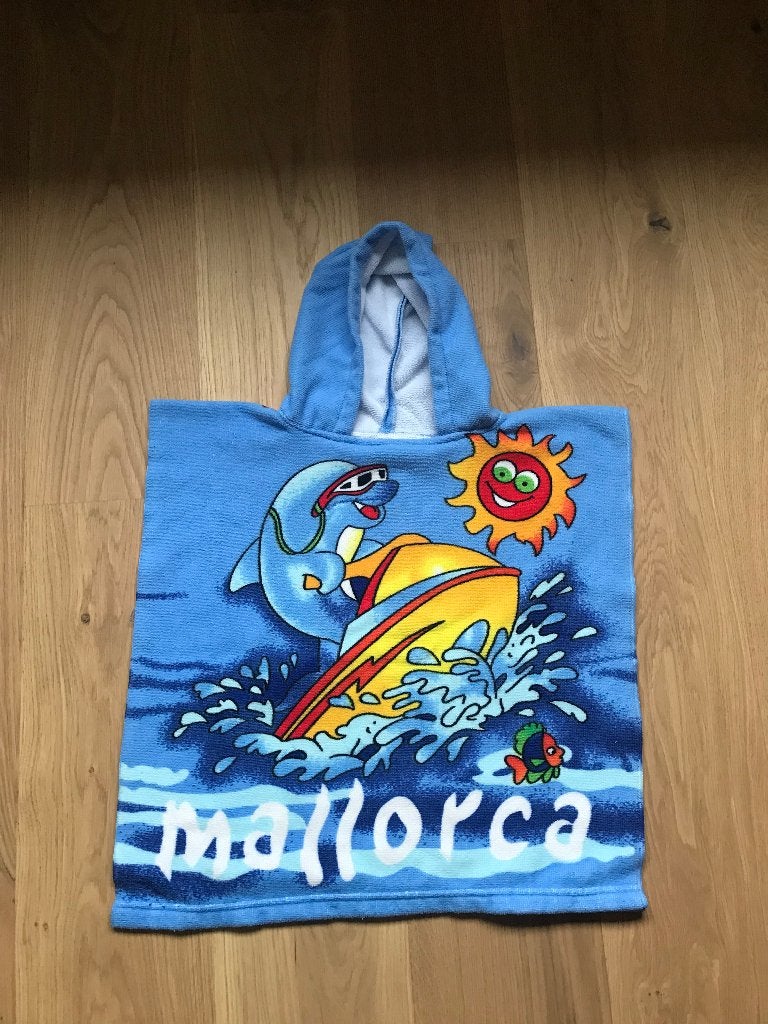 Badcape Poncho, Ophalen, Jongen of Meisje, One size, Zo goed als nieuw
