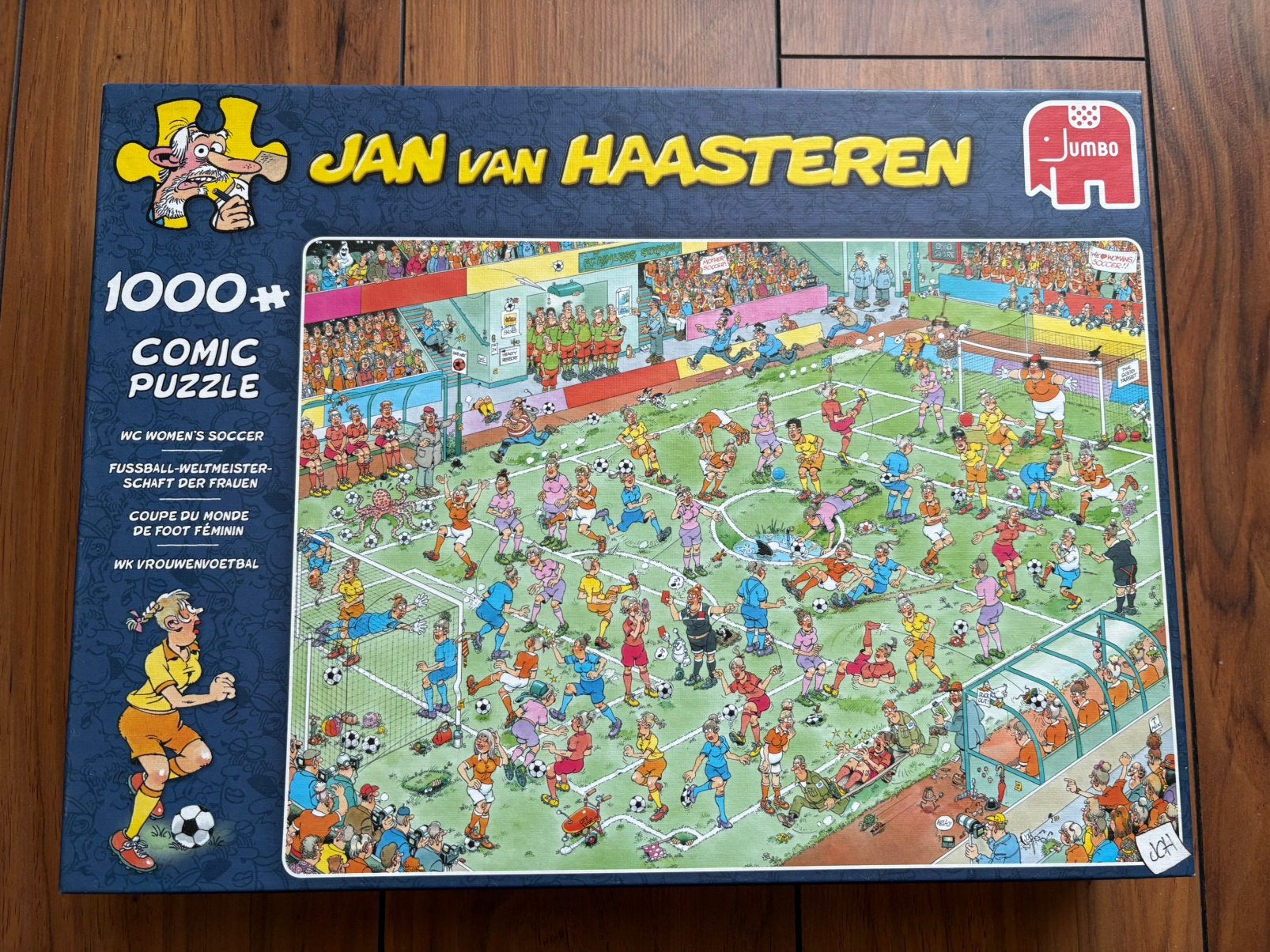 Jan van Haasteren - Wk vrouwenvoetbal - 1000st, Ophalen of Verzenden, 500 t/m 1500 stukjes, Zo goed als nieuw