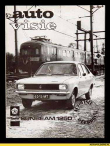 Sunbeam 1250 t/m 1600 brochure/auto folder/test reprint, Ophalen of Verzenden, Zo goed als nieuw, Renault
