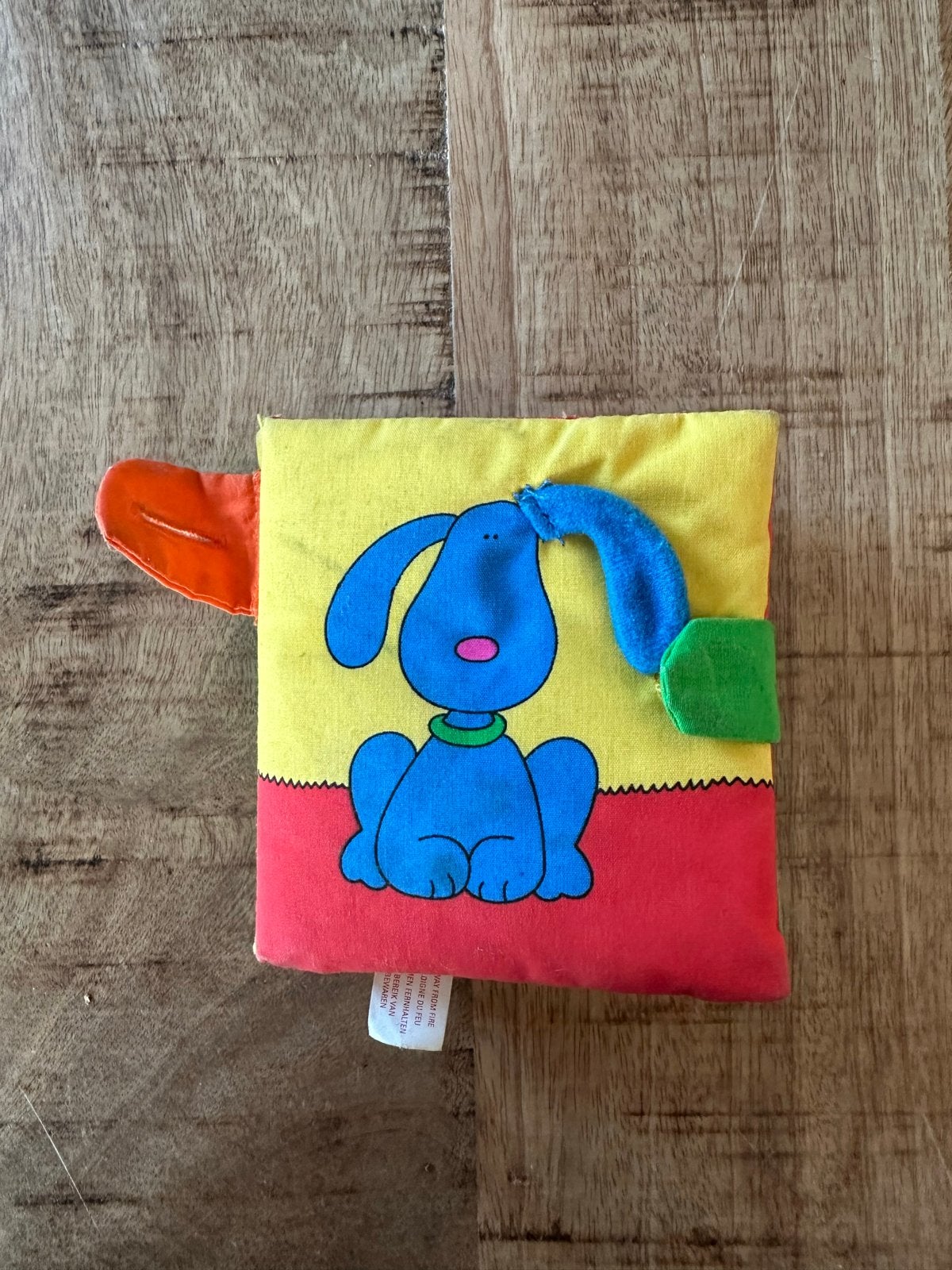 Zacht stoffen babyboekje met dieren en texturen, Ophalen of Verzenden, Gebruikt, Overige typen