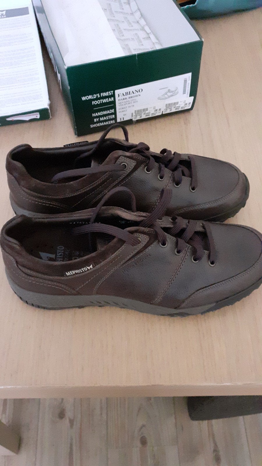 Te koop Nieuwe Mephisto heren schoenen mt 45, Kleding | Heren, Schoenen, Ophalen of Verzenden, Nieuw, Bruin