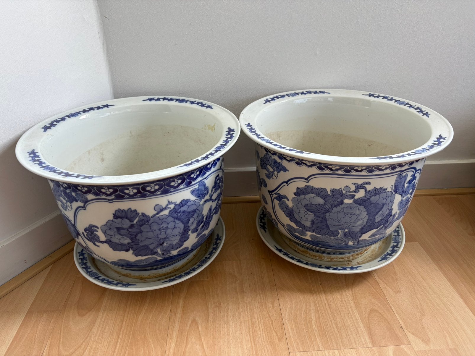 Grote plantenpot, Tuin en Terras, Ophalen, Zo goed als nieuw, Rond, Aardewerk