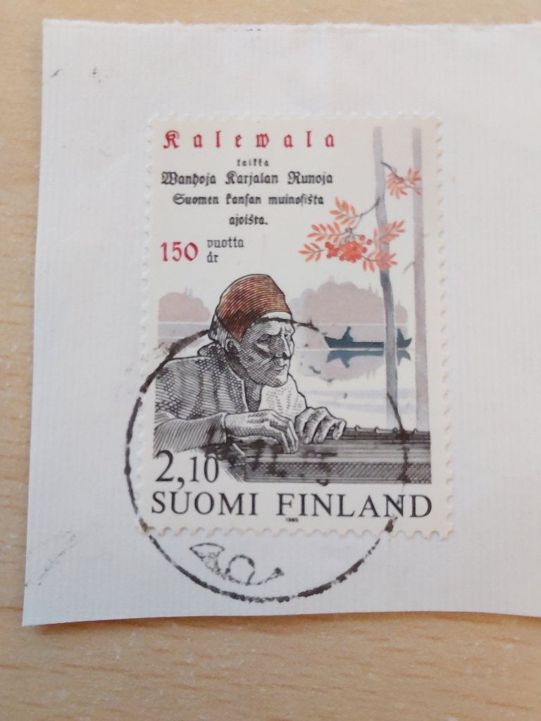 1985 Finland 150 jaar nationale epos Kalevala, Verzenden, Finland, Gestempeld