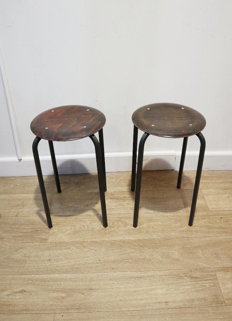 Stel vintage krukjes Eromes, Ophalen of Verzenden, Gebruikt, Hout