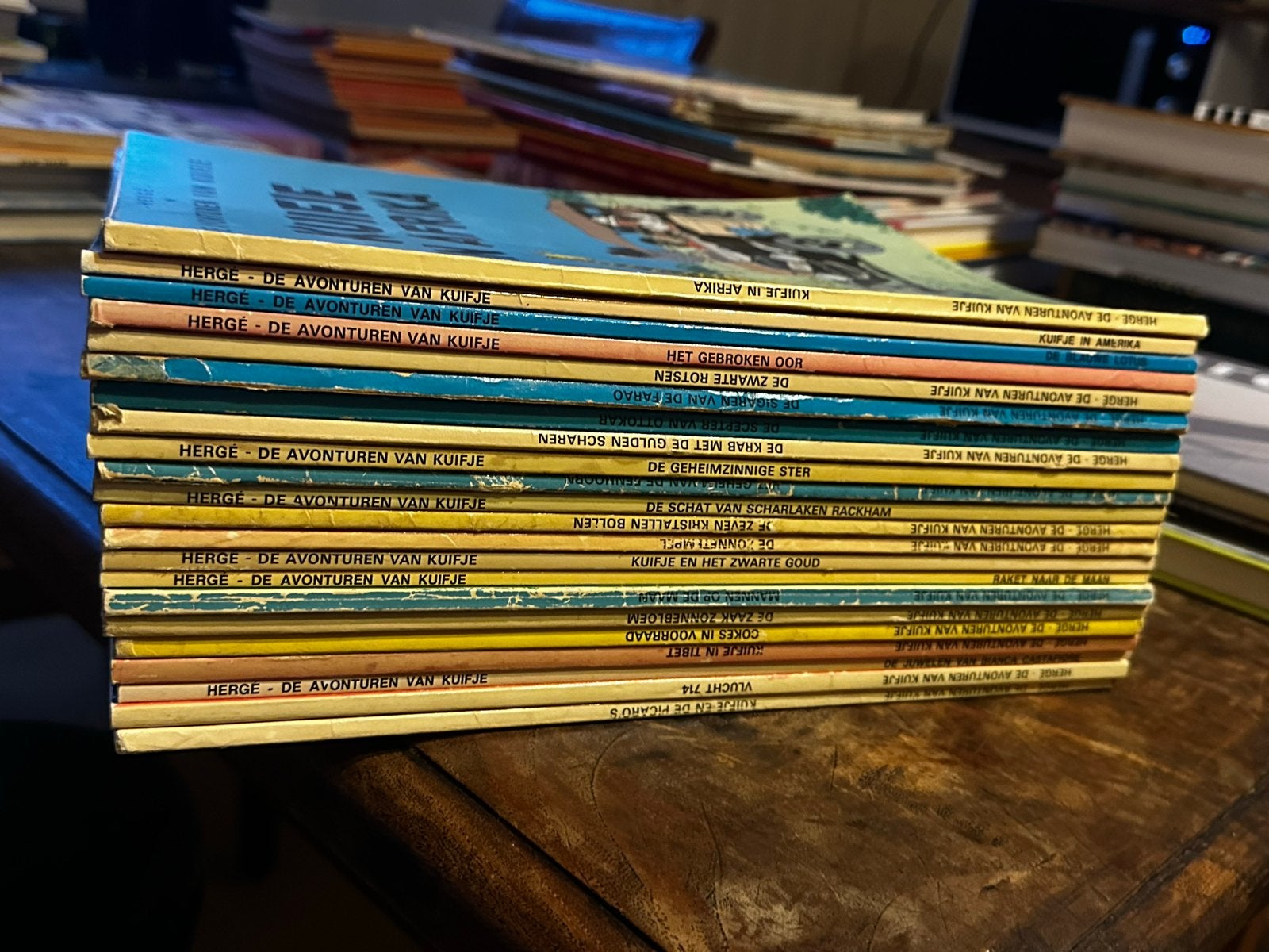 Kuifje albums compleet - Alle 22 delen uit de jaren '70, Complete serie of reeks, Ophalen of Verzenden, Gelezen