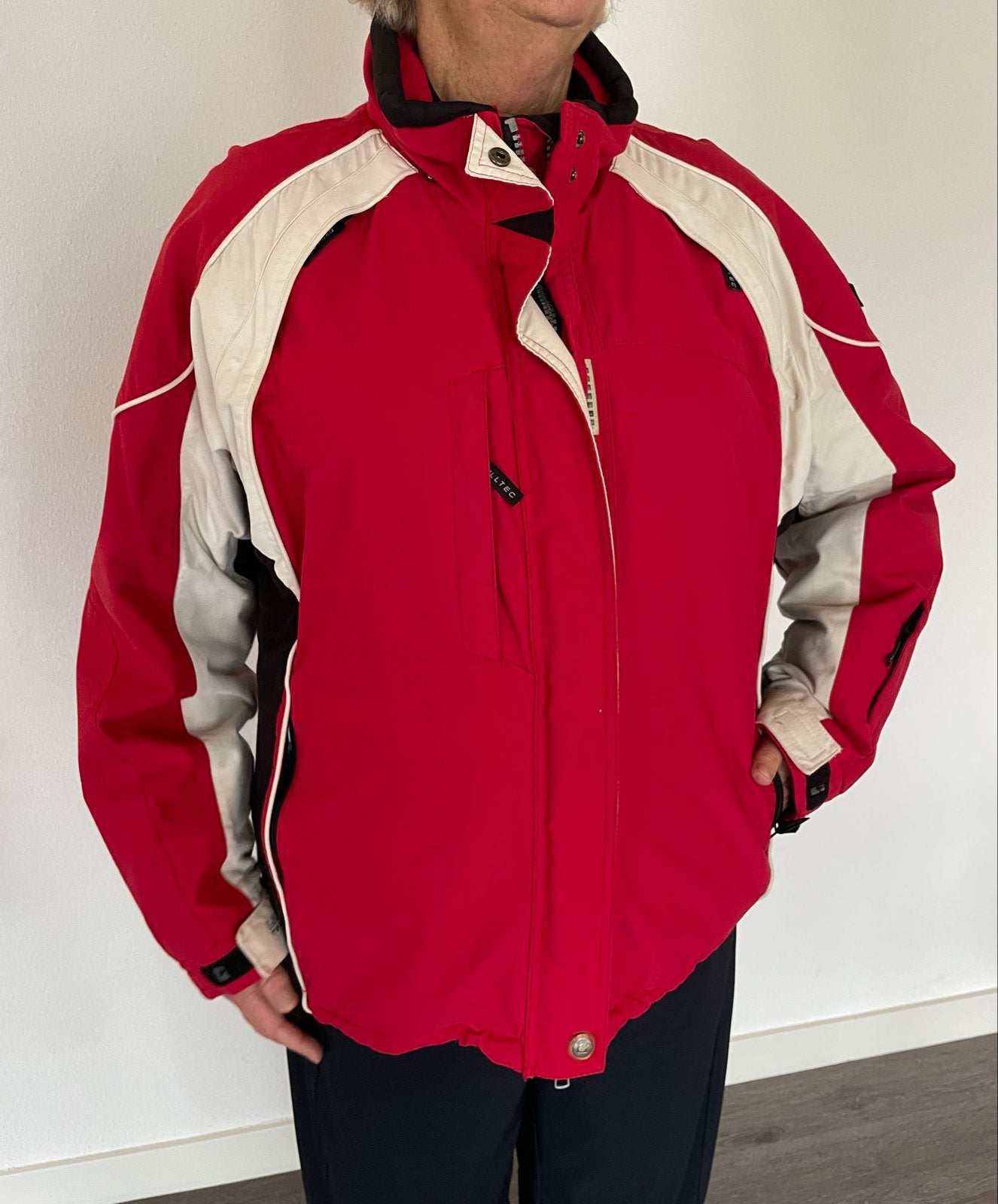 Killtec ski-jas rood/wit/zwart, maat 44, Kleding | Dames, Ophalen of Verzenden, Gedragen, Maat 42/44 (L), Jack