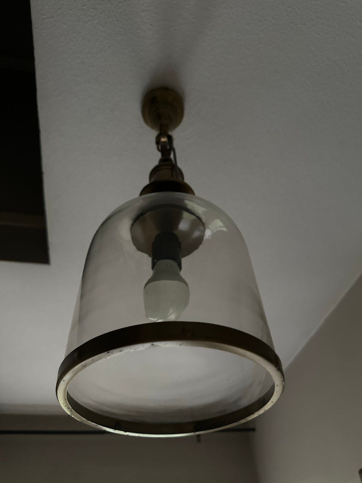 Rivera Maison hanglamp met glazen kap, Ophalen of Verzenden, Gebruikt, Glas, E27 (groot)
