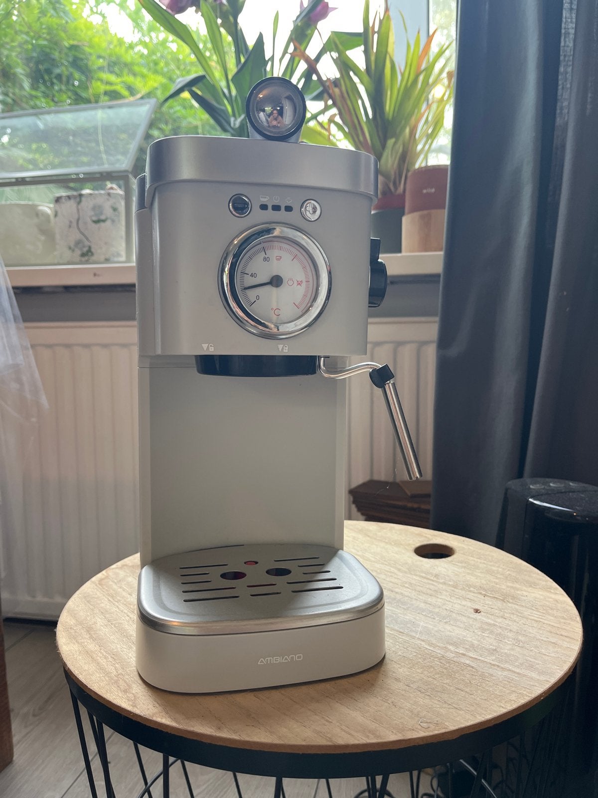 Ambiano Espressomachine, Espresso apparaat, Gemalen koffie, Zo goed als nieuw, 1 kopje