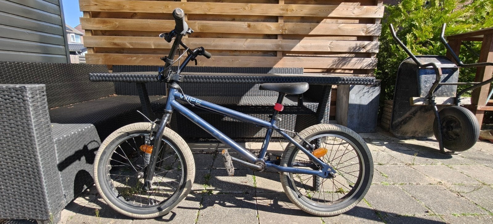 Bmx fiets te koop - kind 6/9 jaar -18 inch, Fietsen en Brommers, Fietsen | Jongens, Ophalen, Gebruikt, Velgrem, Handrem