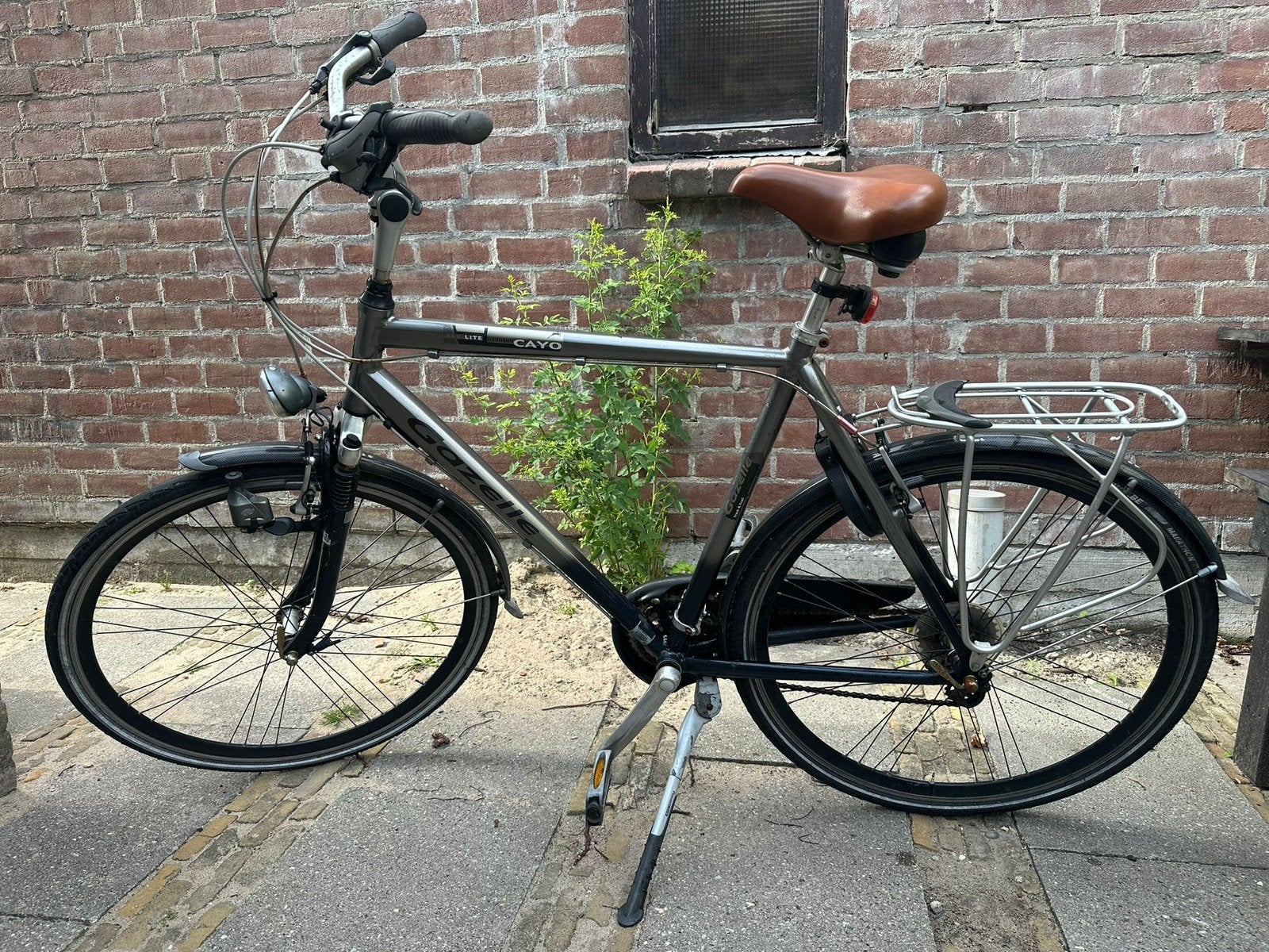 Gazelle Cayo herenfiets maat 57 cm grijs, Fietsen en Brommers, Fietsen | Heren | Herenfietsen, Ophalen, Gebruikt, Versnellingen