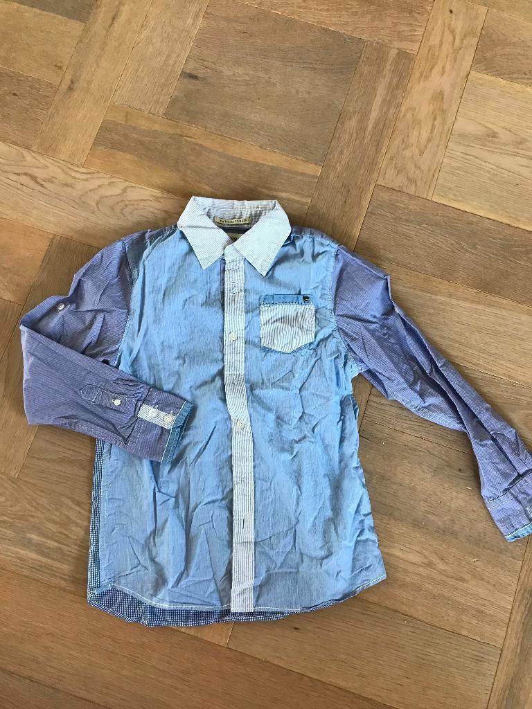 zgan leuk overhemd van Scotch Shrunk maat 140, Overhemd of Blouse, Scotch Shrunk, Ophalen of Verzenden, Zo goed als nieuw