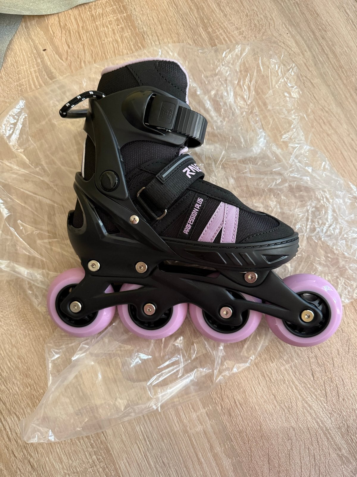 Raven Profession Plus Inline Skates Zwart/Lila (31-35), Overige merken, Verstelbaar, Kinderen, Nieuw