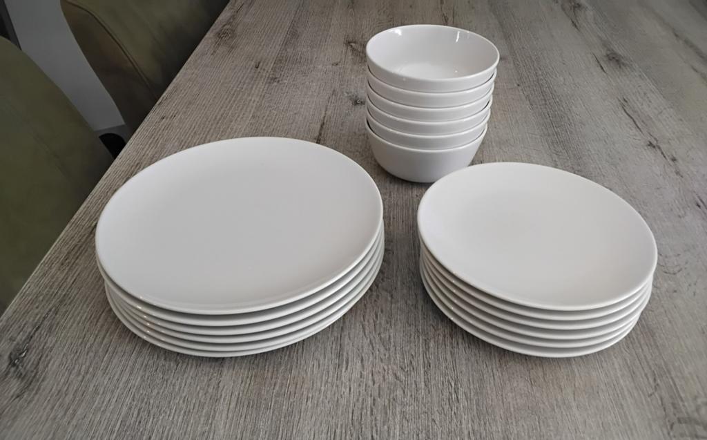 6 delig eetservies, Ophalen