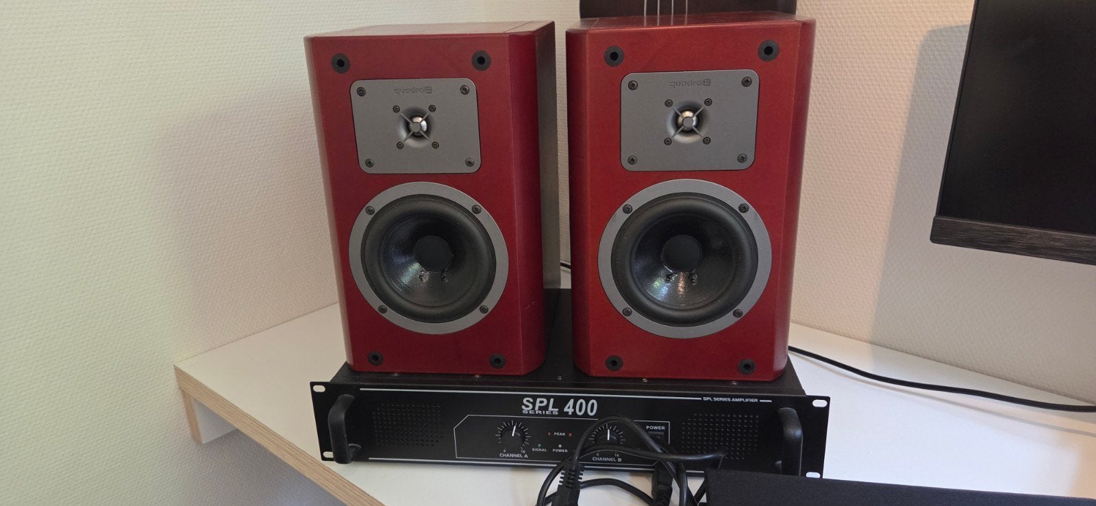Quadral Pico Speakerset met SPL 400 Versterker, Gebruikt, Speakerset, Geschikt voor surround/home cinema, Minder dan 60 watt