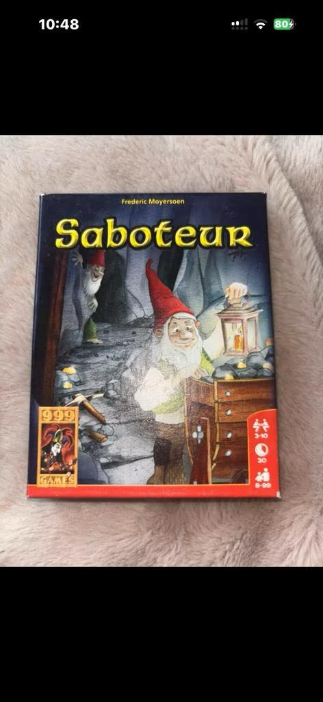 Saboteur ~ 999 Games Compleet, Vijf spelers of meer, Ophalen of Verzenden, Zo goed als nieuw, 999 Games