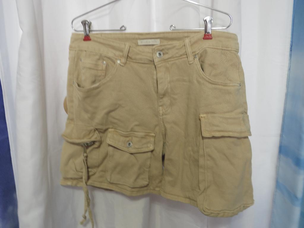 nieuwe camel korte broek stretch mt xxl = 54 place du jour, Maat 52/54 (L), Beige, Nieuw, Ophalen of Verzenden