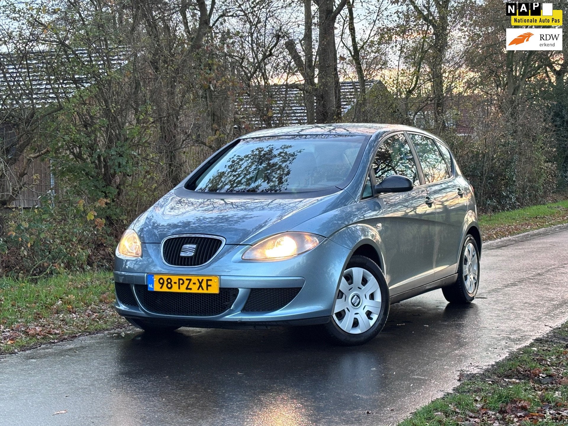 Seat Altea 1.6 Reference | Airco + Cruise, Auto's, Seat, 1295 kg, 4 cilinders, Blauw, Euro 4