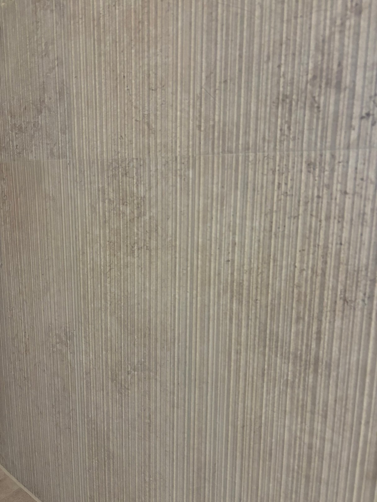 Wandtegel ribbel mat beige, Ophalen, 60 cm of meer, Keramiek, Nieuw