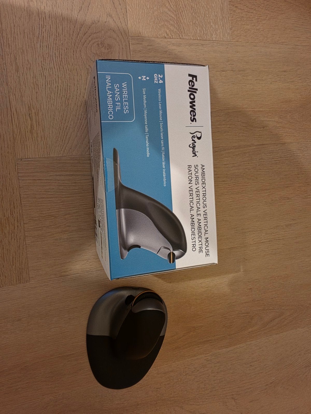 Ergonomische Fellowes Penguin Muis - Draadloos en Bluetooth, Computers en Software, Muis, Ergonomisch, Fellowes, Ophalen of Verzenden