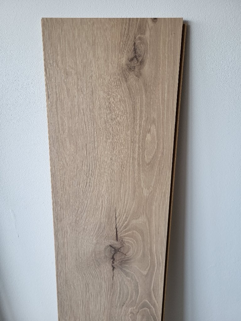 8 pakken Cando lounge eiken laminaat + 2 x ondervloeren, Ophalen, 50 tot 150 cm, Nieuw, 10 m² of meer