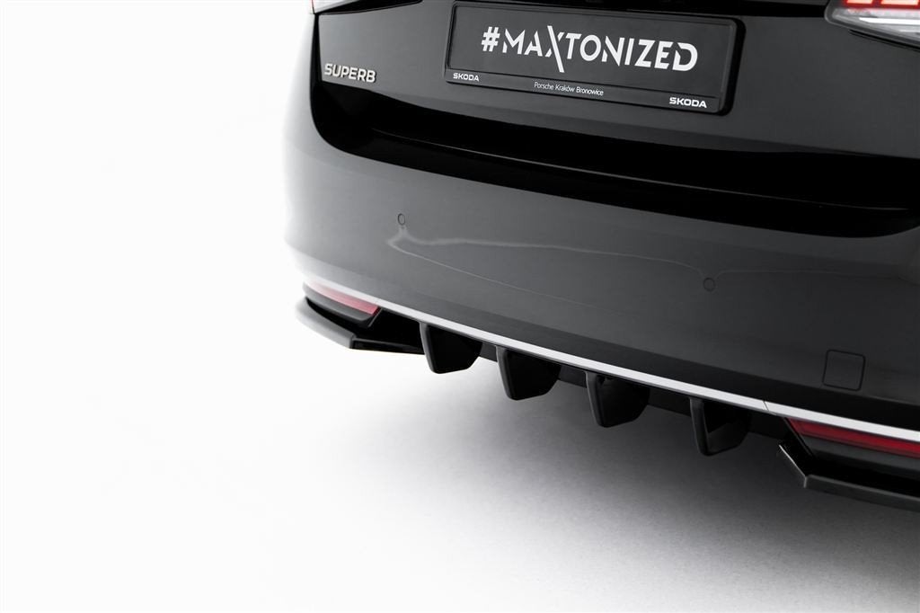 Maxton Design Skoda Superb Mk4 Central Rear Valance Spoiler
