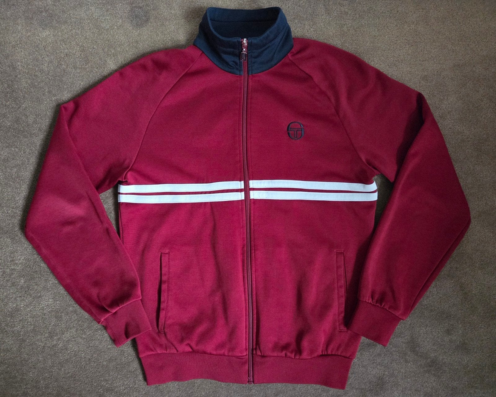 Sergio Tacchini Sweater met rits - Maat L, Maat 52/54 (L), Sergio Tacchini, Ophalen of Verzenden, Zo goed als nieuw
