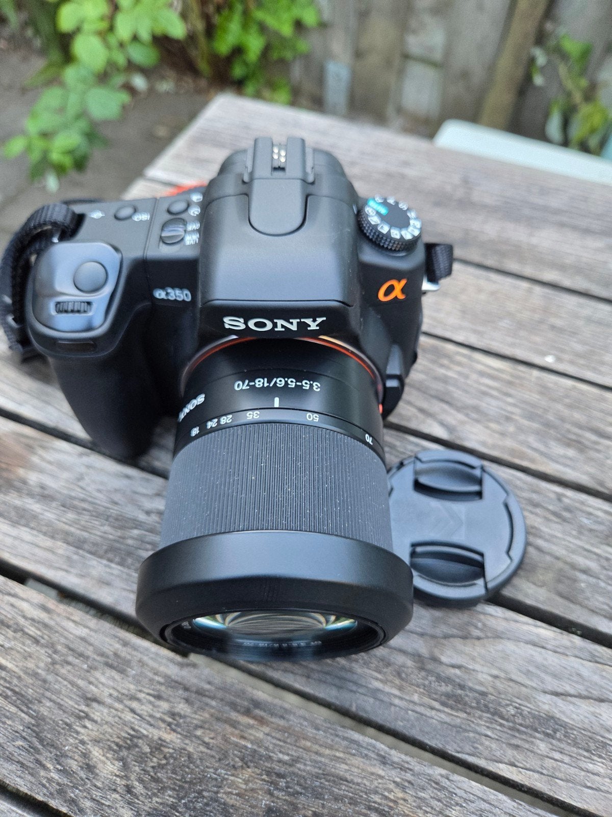 Sony Alpha a350 Spiegelreflexcamera met 18-70mm lens, Gebruikt, Spiegelreflex, Ingebouwde flitser, Ophalen of Verzenden