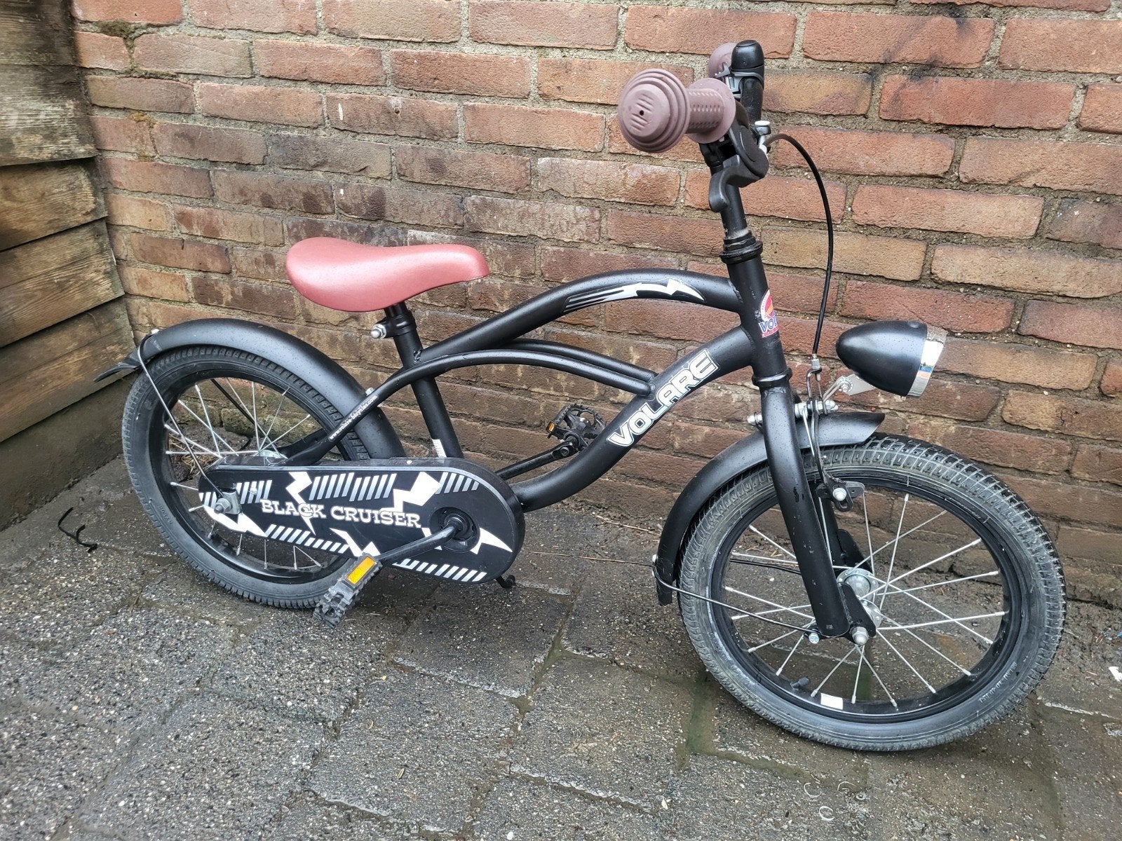 Stoere 16inch Black Cruiser jongensbike nw licht v.a 4jaar, Ophalen, Terugtraprem, 16 tot 20 inch, Black Cruiser