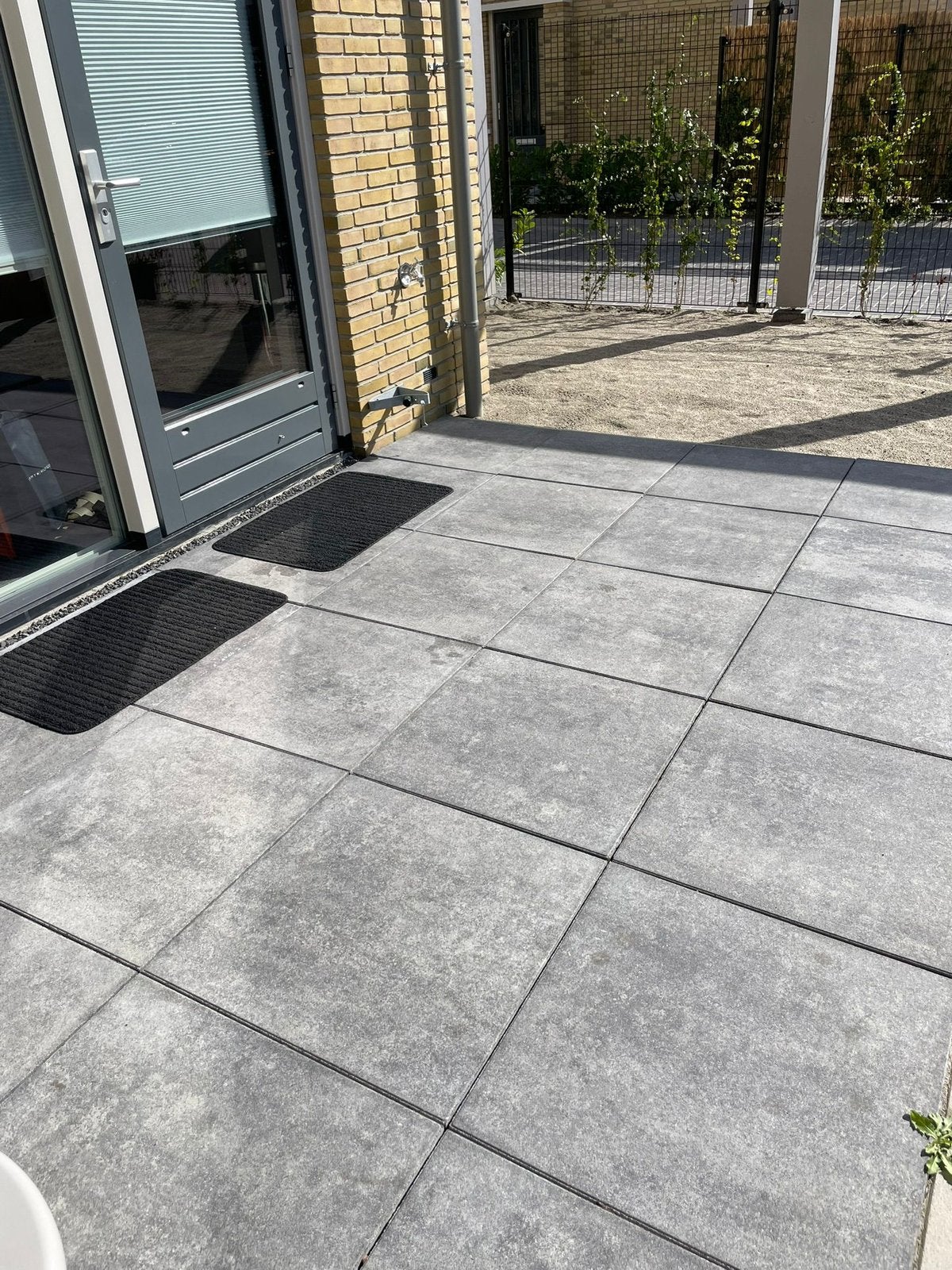 36 betontegels van 60x60cm, Tuin en Terras, Ophalen, Zo goed als nieuw, Beton, Terrastegels