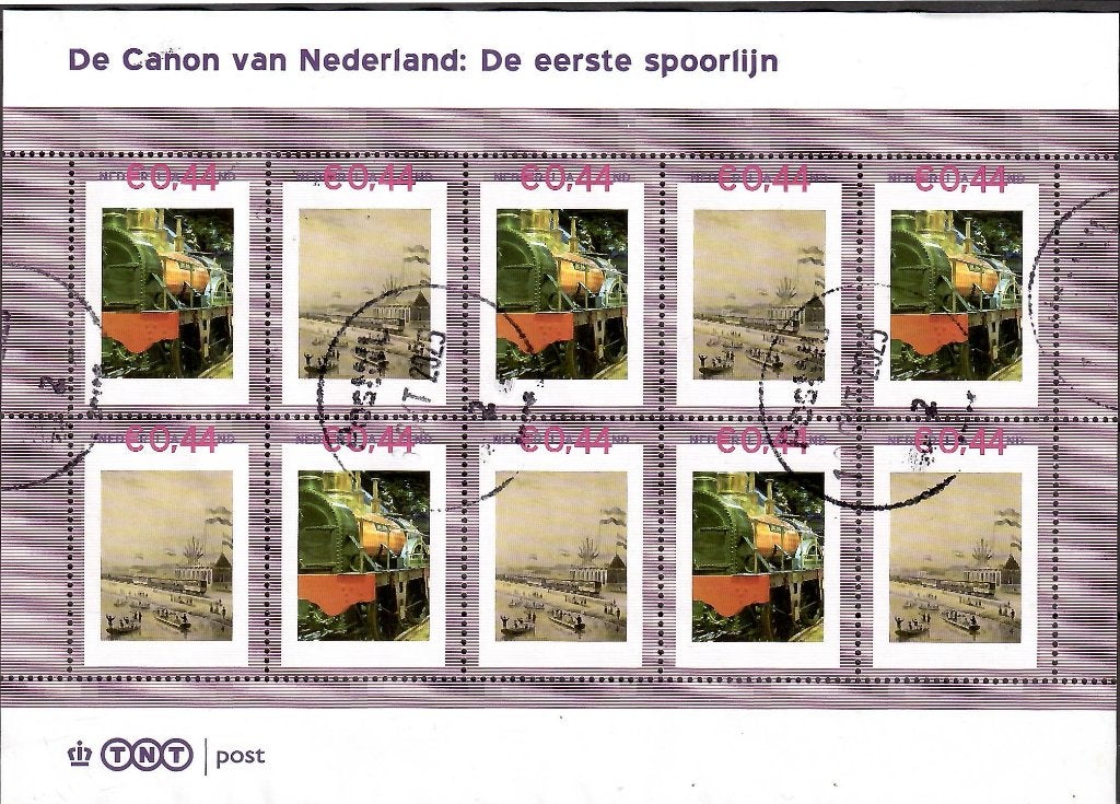 Persoonlijke postzegels. De canon van Nederland: De eerste s, Verzenden, Na 1940, Gestempeld