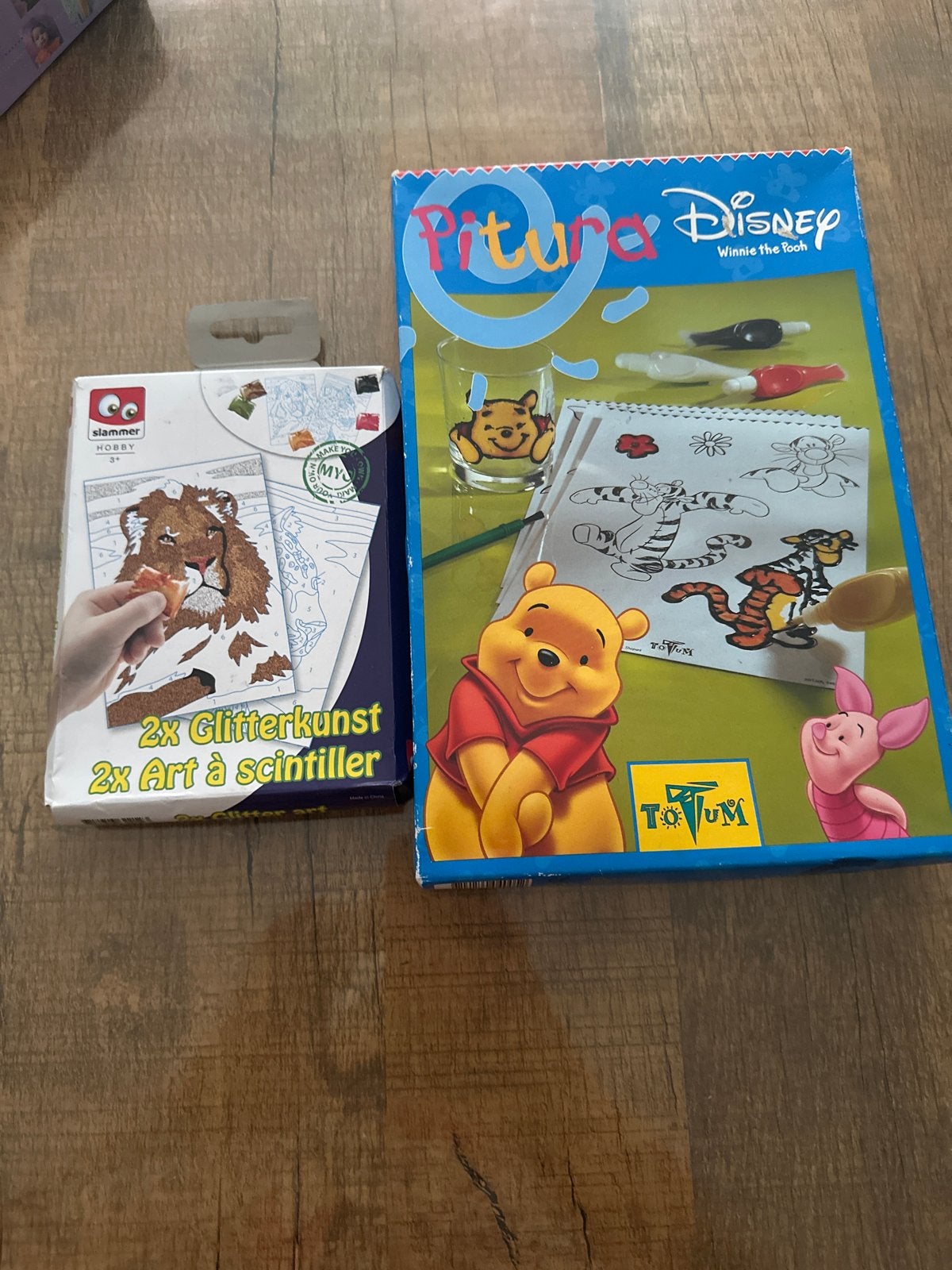 Knutselset: Glitterkunst en Disney Winnie de Poeh schilderse, Ophalen, Dieren, Nieuw, Meerkleurig