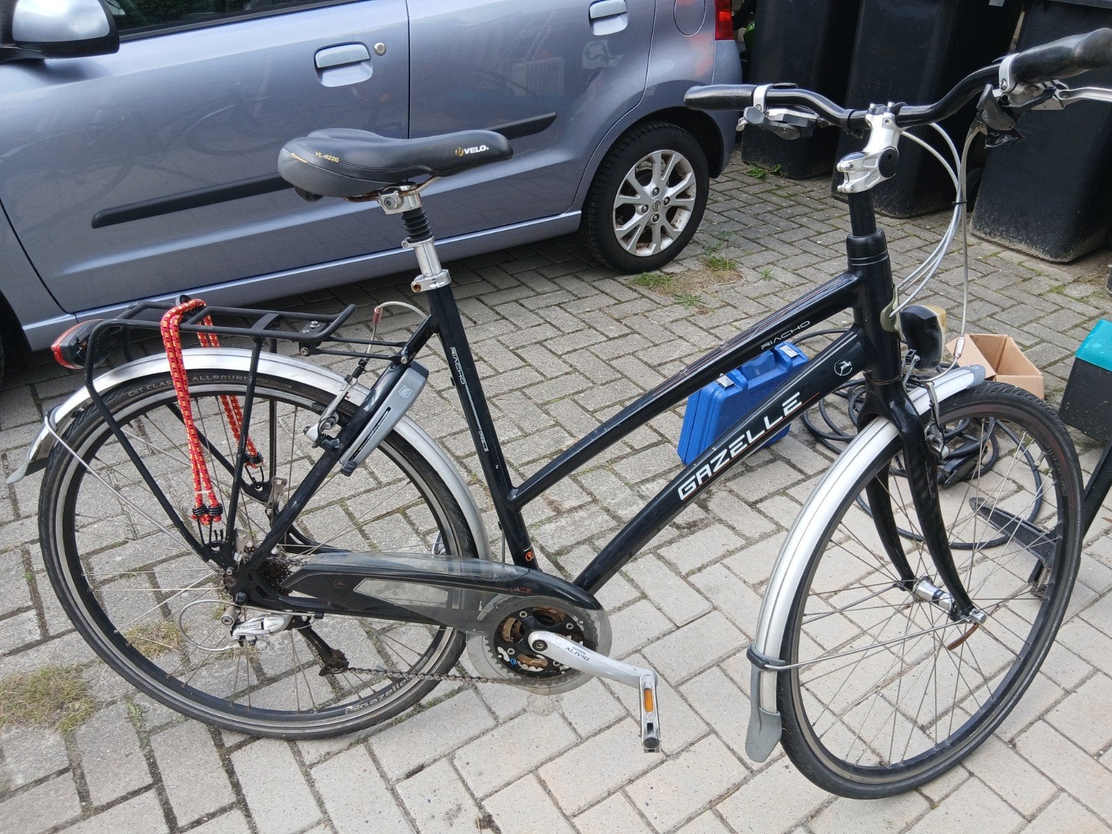 Gazelle Riacho fiets met carbon voorvork, Ophalen, Gebruikt, Velgrem, Versnellingen