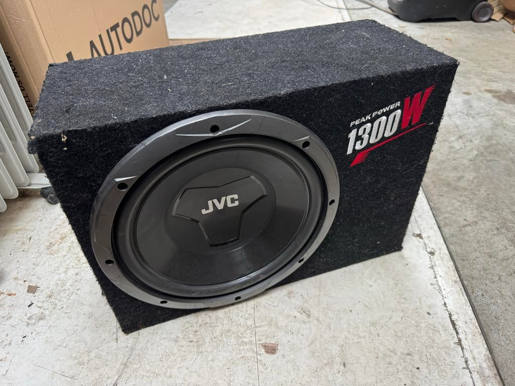 JVC Subwoofer 30cm 1300W, 150W RMS, Ophalen of Verzenden, Gebruikt