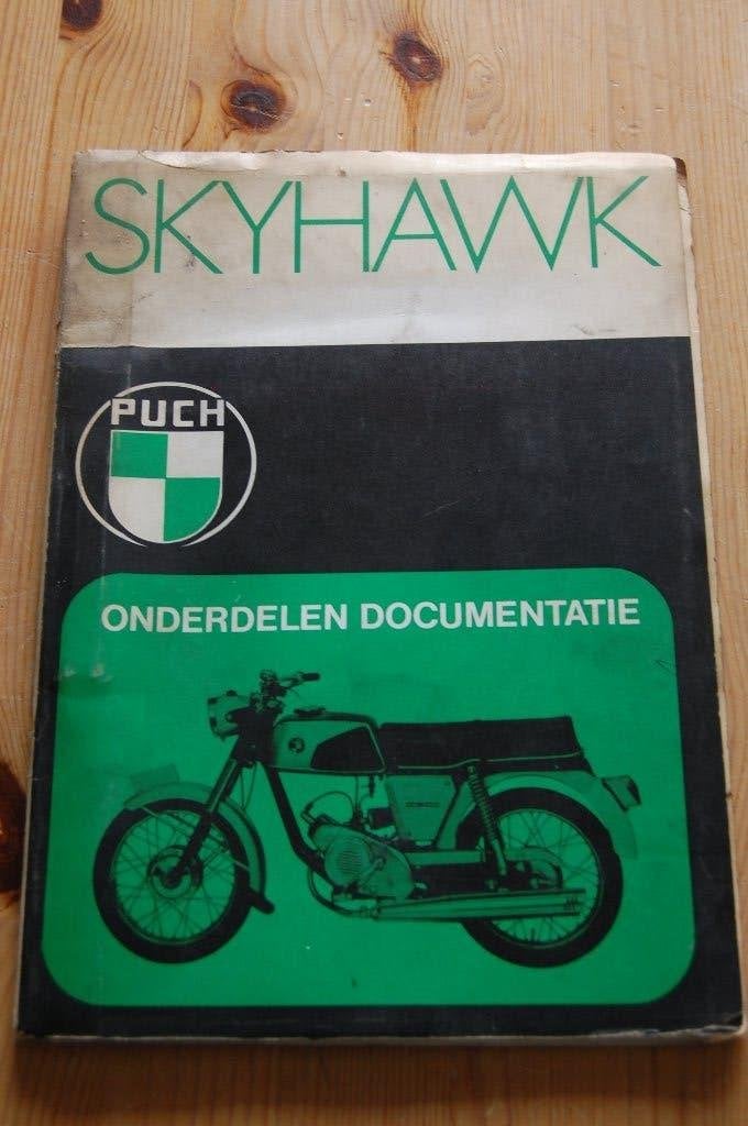 Puch Skyhawk onderdelenboek, Fietsen en Brommers, Handleidingen en Instructieboekjes, Ophalen of Verzenden, Nieuw
