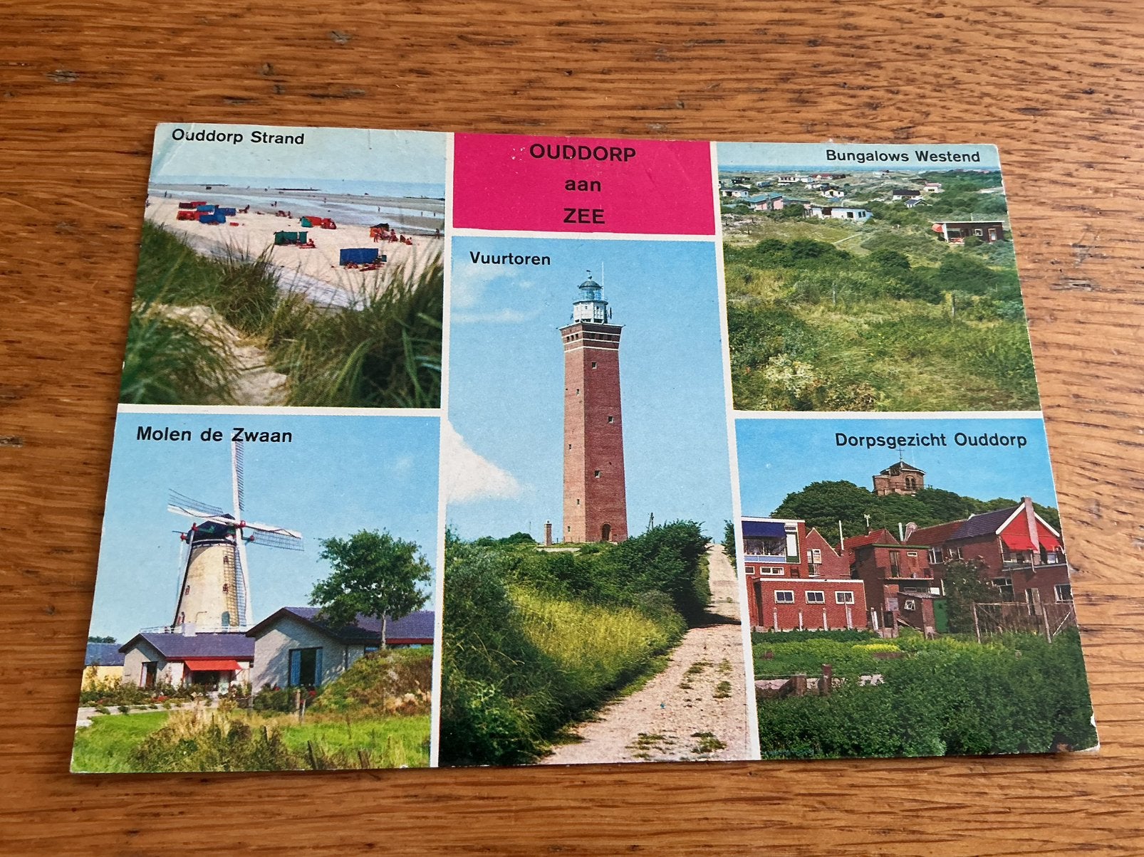 V720 Ouddorp aan Zee molen vuurtoren, Ophalen of Verzenden, Zuid-Holland