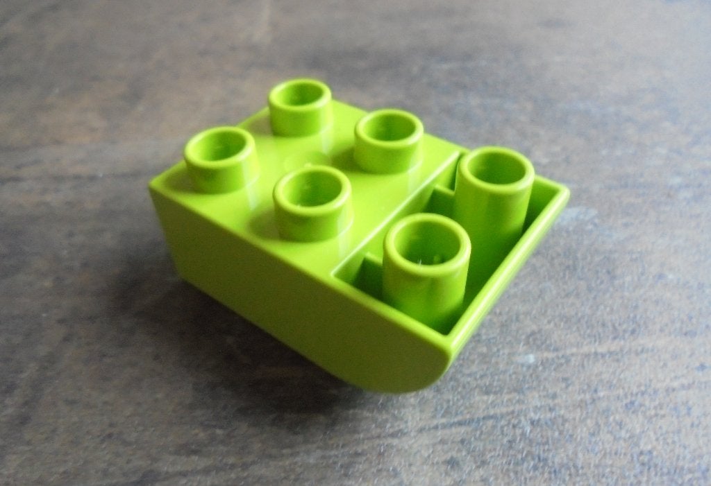 Lego Duplo Brick 2x3 Slope Curved Inverted (zie foto's) 10, Ophalen of Verzenden, Gebruikt, Minifiguur, Duplo