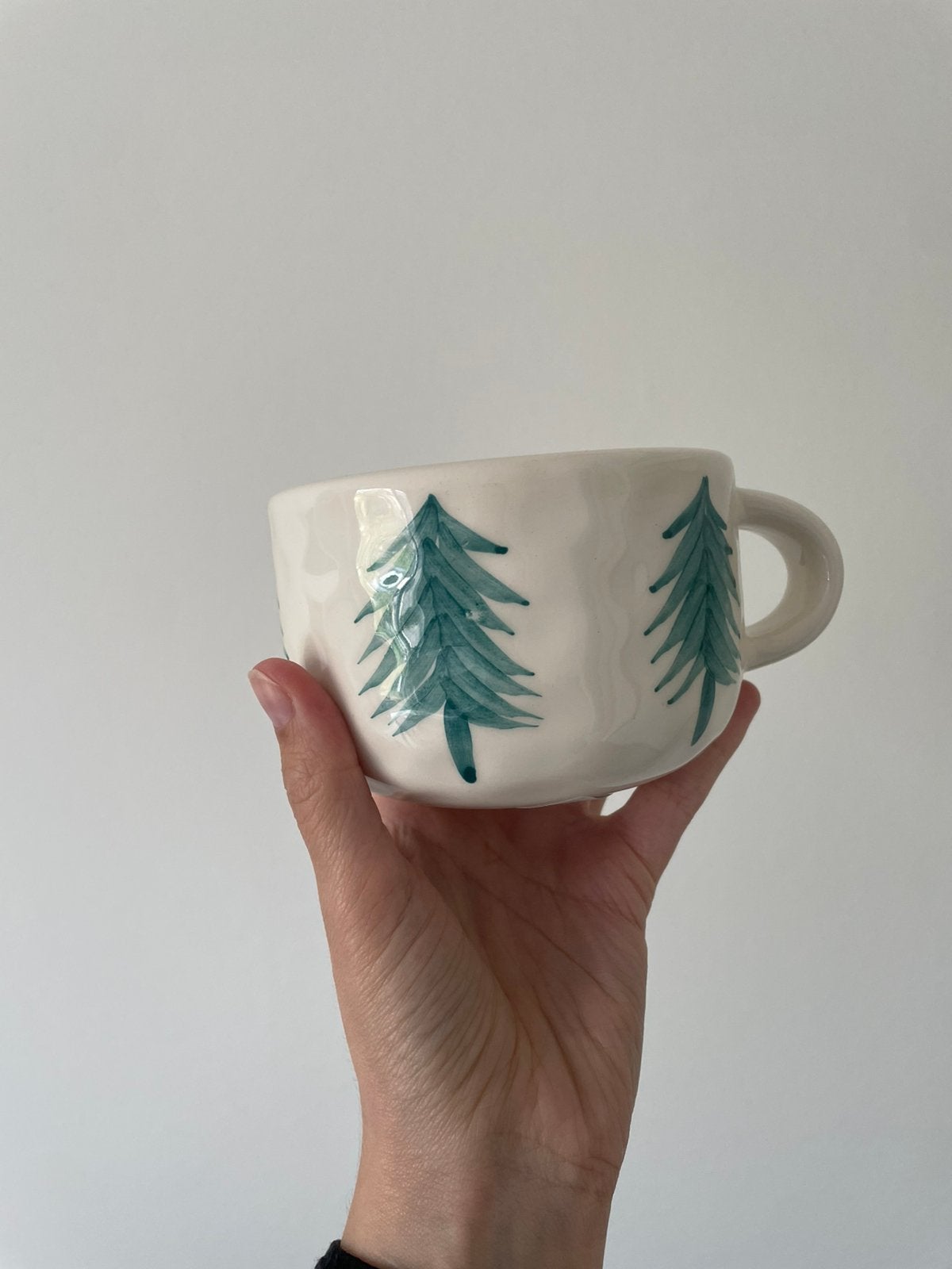3x Christmas Forest Cappuccino mug Anna + Nina, Huis en Inrichting, Ophalen, Overige merken, Zo goed als nieuw, Overige stijlen